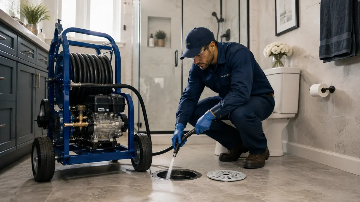 Bathroom Drain Hydro Jetting in Venice