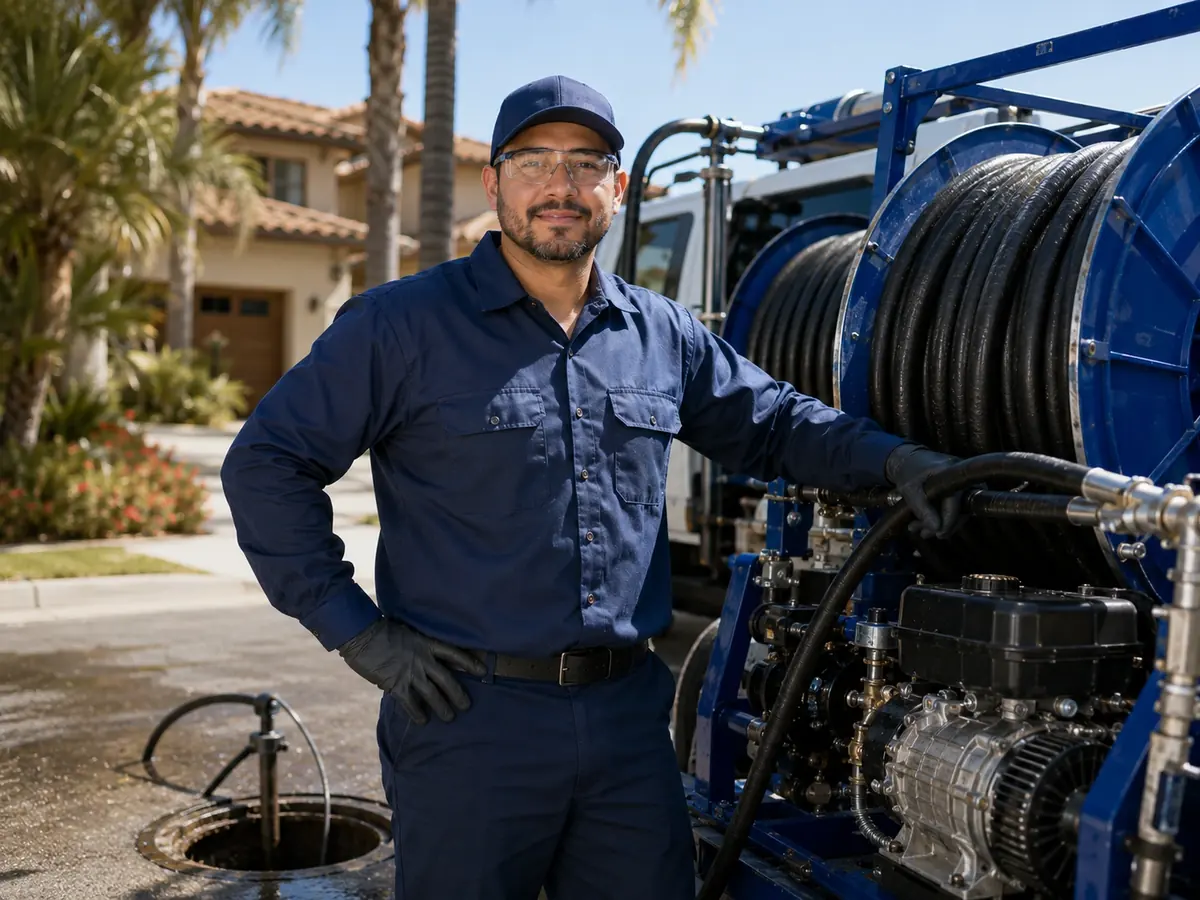 Hydro jet sewer cleaning in Venice