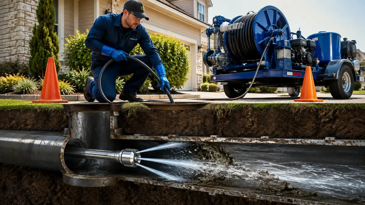 Main Sewer Line Hydro Jet Cleaning in Venice