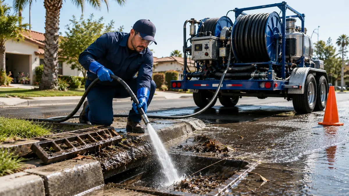 Storm Drain Hydro Jet Cleaning in Venice