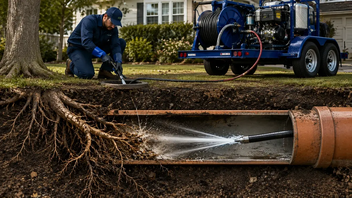 Tree Root Removal with Hydro Jetting in Venice